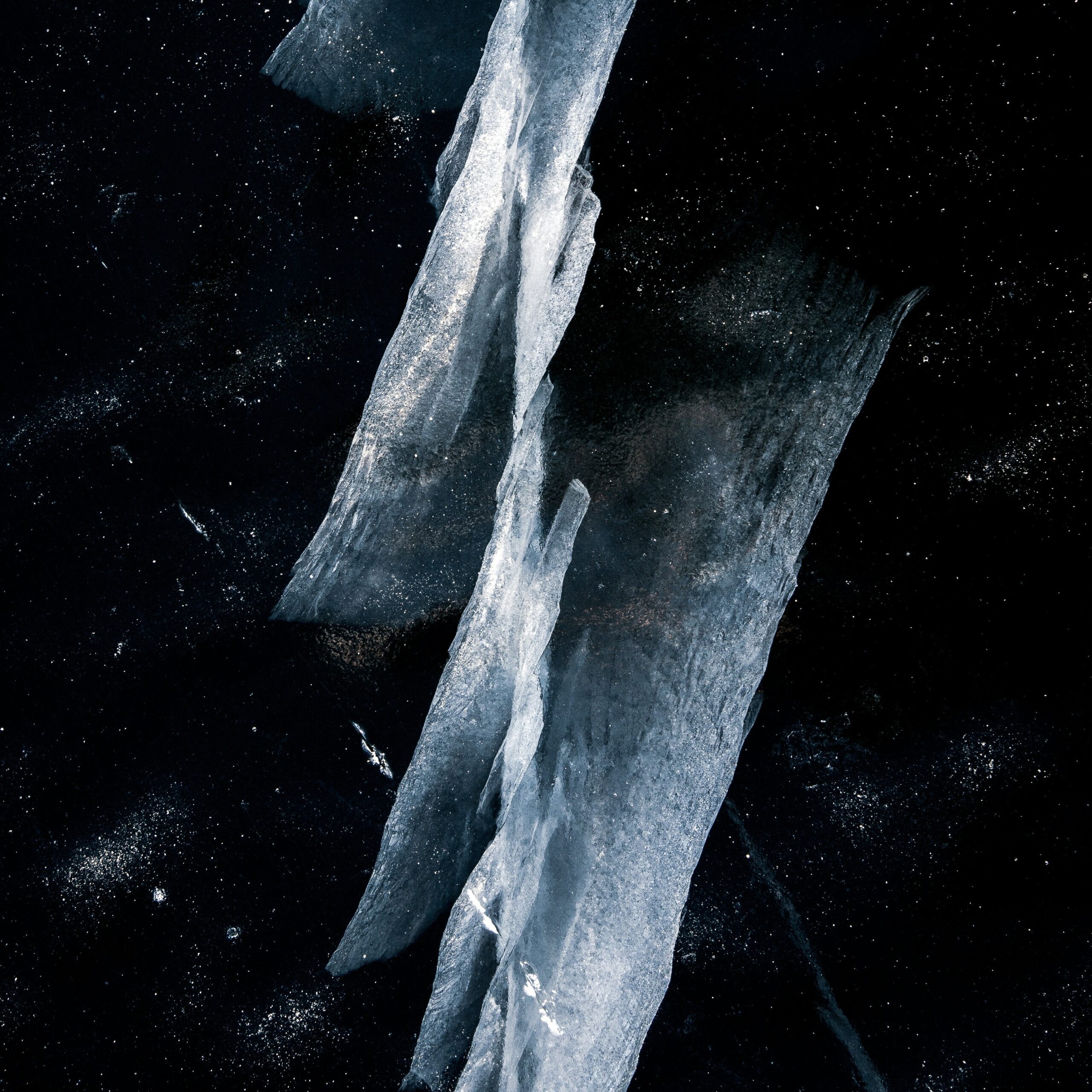 Blue abstract lightning