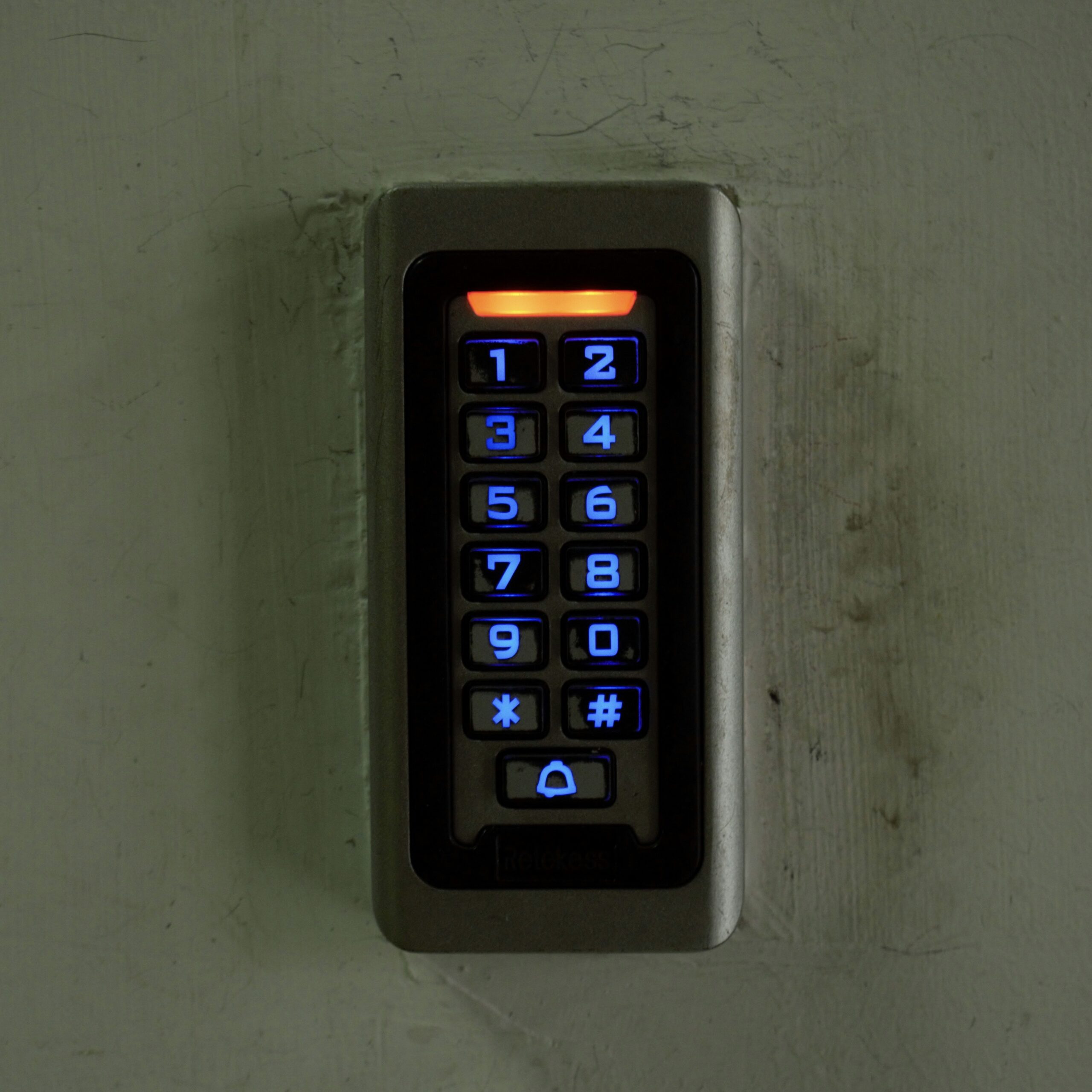 10 digit wall keypad