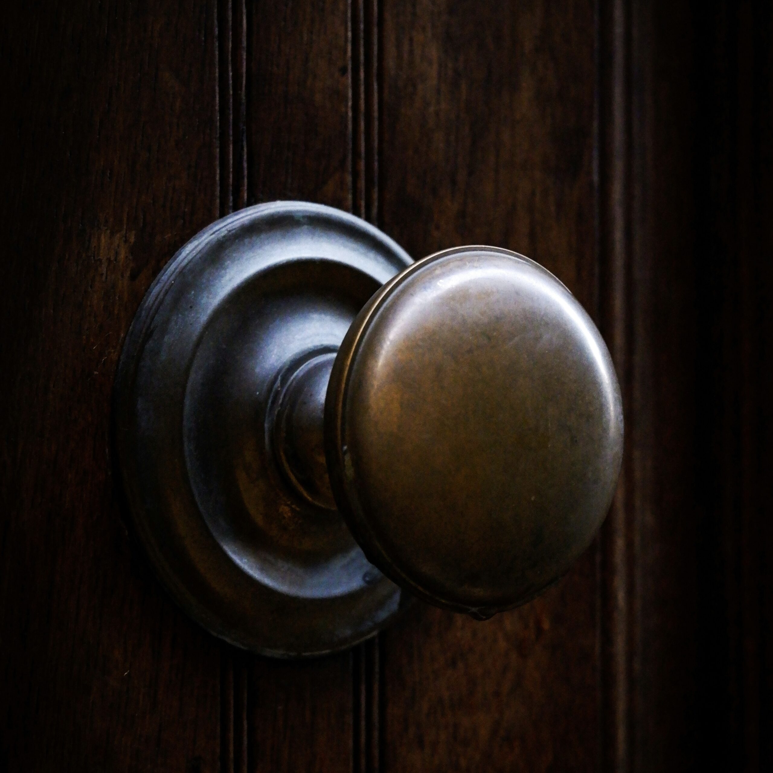 Brass doorknob